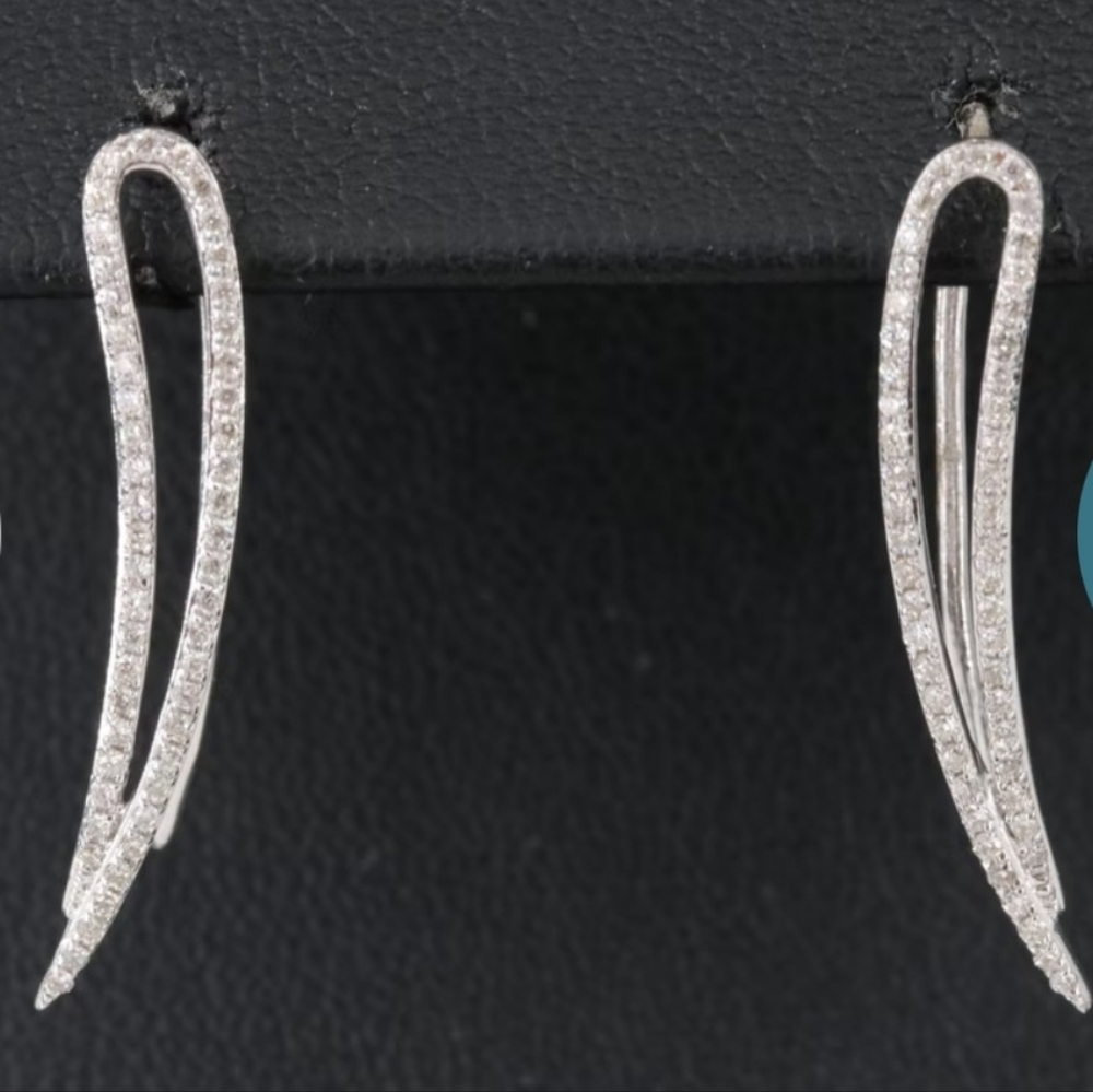 14kt gold earring climbers
